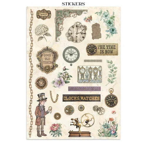 Stamperia - Gardens Of Time - Junk Journal - Stickers, Cut-Outs, and Backgrounds