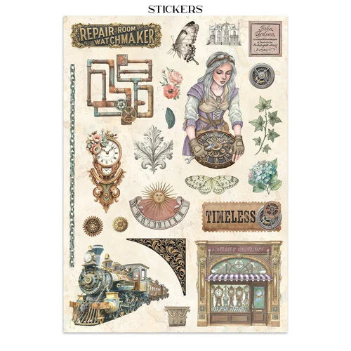Stamperia - Gardens Of Time - Junk Journal - Stickers, Cut-Outs, and Backgrounds