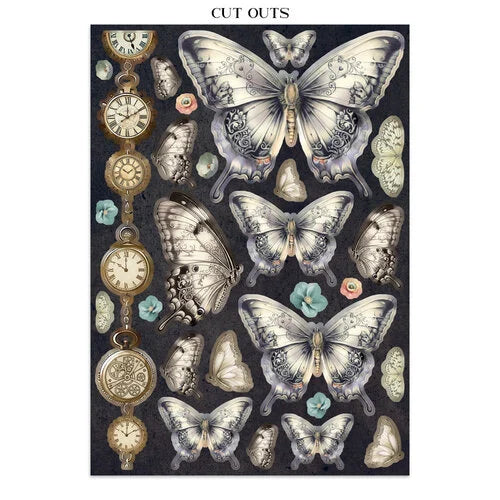 Stamperia - Gardens Of Time - Junk Journal - Stickers, Cut-Outs, and Backgrounds