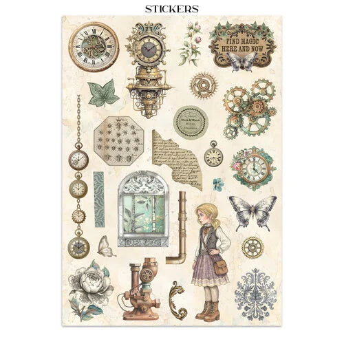 Stamperia - Gardens Of Time - Junk Journal - Stickers, Cut-Outs, and Backgrounds