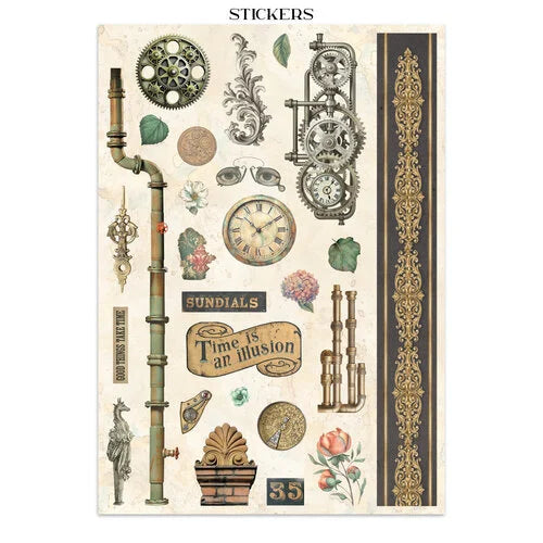Stamperia - Gardens Of Time - Junk Journal - Stickers, Cut-Outs, and Backgrounds