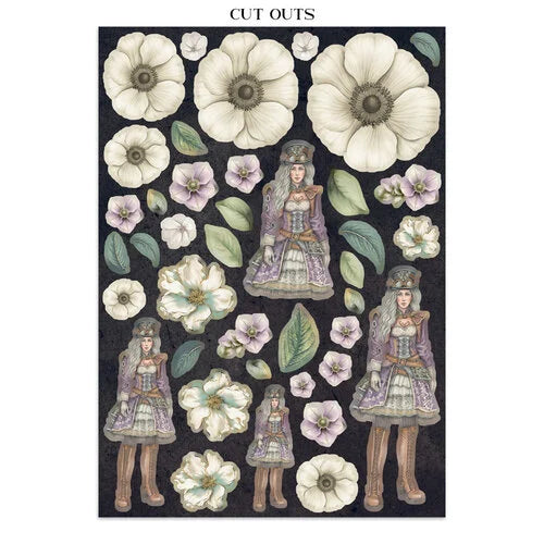 Stamperia - Gardens Of Time - Junk Journal - Stickers, Cut-Outs, and Backgrounds