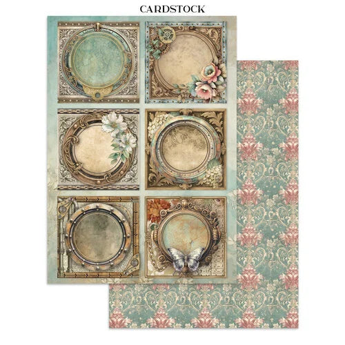 Stamperia - Gardens Of Time - Junk Journal - Stickers, Cut-Outs, and Backgrounds
