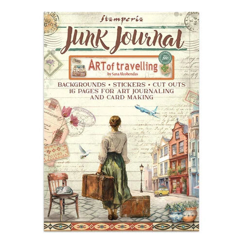 Stamperia - Art Of Travelling - Junk Journal - Stickers, Cut-outs, and Backgrounds
