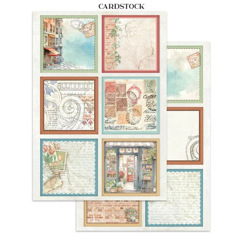 Stamperia - Art Of Travelling - Junk Journal - Stickers, Cut-outs, and Backgrounds