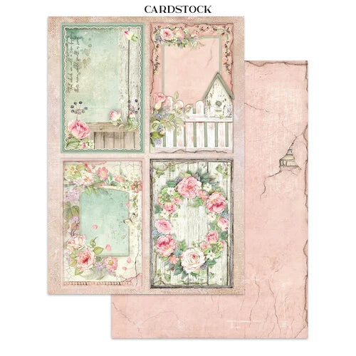 Stamperia - House Of Roses - Junk Journal - Stickers, Cut-Outs, and Backgrounds