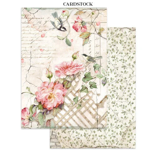 Stamperia - House Of Roses - Junk Journal - Stickers, Cut-Outs, and Backgrounds