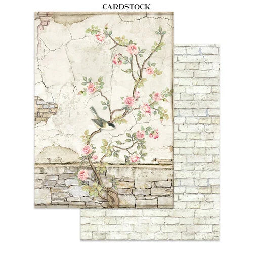Stamperia - House Of Roses - Junk Journal - Stickers, Cut-Outs, and Backgrounds
