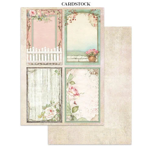 Stamperia - House Of Roses - Junk Journal - Stickers, Cut-Outs, and Backgrounds