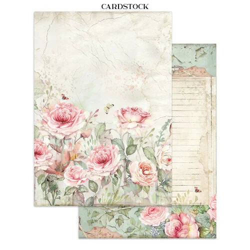 Stamperia - House Of Roses - Junk Journal - Stickers, Cut-Outs, and Backgrounds