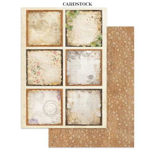 Stamperia - All Around - Junk Journal - Stickers, Cut-Outs, and Backgrounds