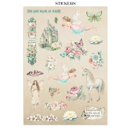 Stamperia - Wonderland - Junk Journal - Stickers, Cut-Outs, and Backgrounds