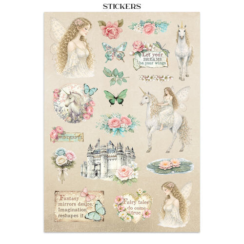 Stamperia - Wonderland - Junk Journal - Stickers, Cut-Outs, and Backgrounds