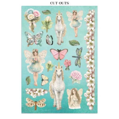 Stamperia - Wonderland - Junk Journal - Stickers, Cut-Outs, and Backgrounds