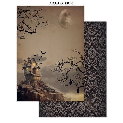 Stamperia - Halloween Collection - Junk Journal - Stickers, Cut-Outs, and Backgrounds