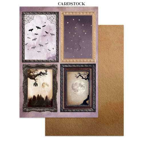 Stamperia - Halloween Collection - Junk Journal - Stickers, Cut-Outs, and Backgrounds