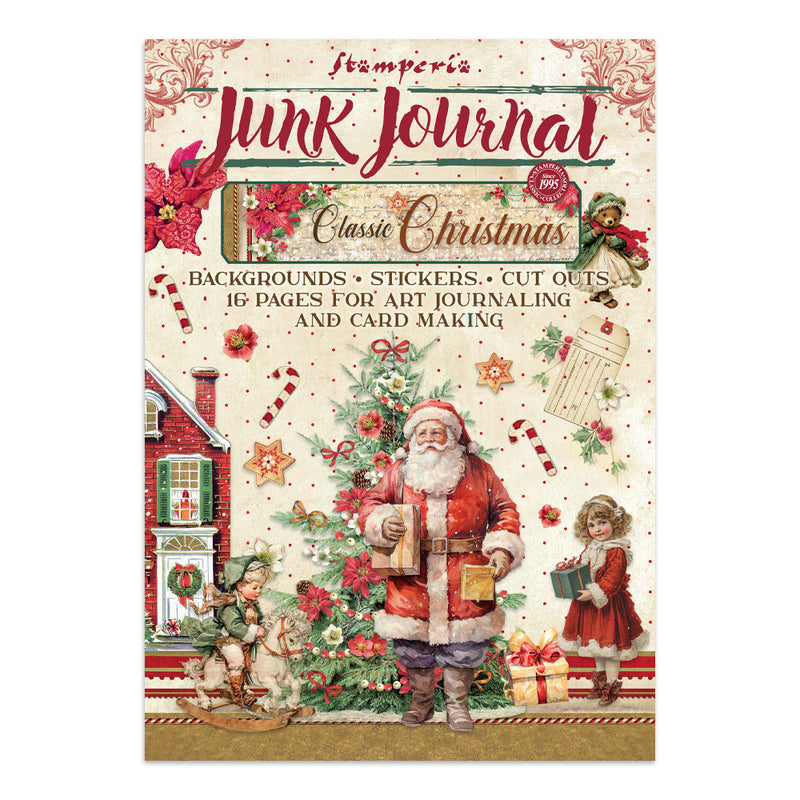 Stamperia - Classic Christmas - Junk Journal - Stickers, Cut-Outs, and Backgrounds