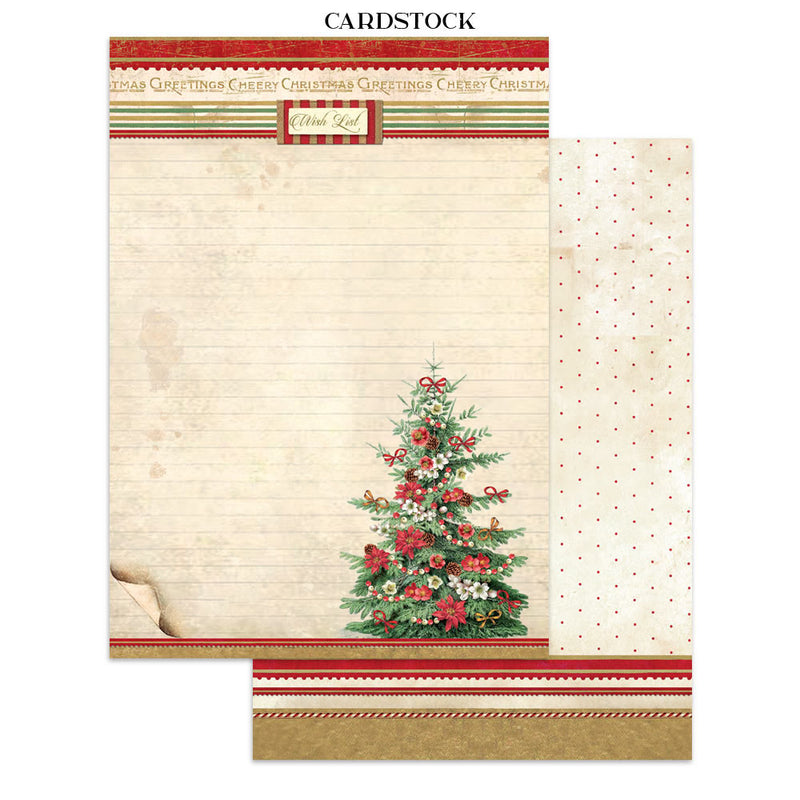 Stamperia - Classic Christmas - Junk Journal - Stickers, Cut-Outs, and Backgrounds