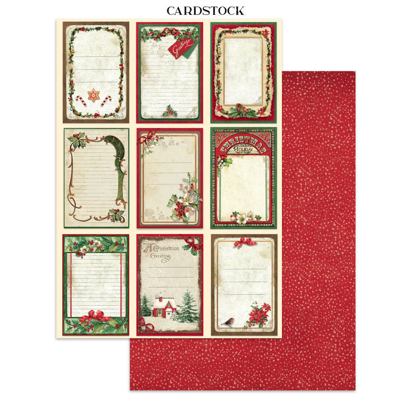 Stamperia - Classic Christmas - Junk Journal - Stickers, Cut-Outs, and Backgrounds