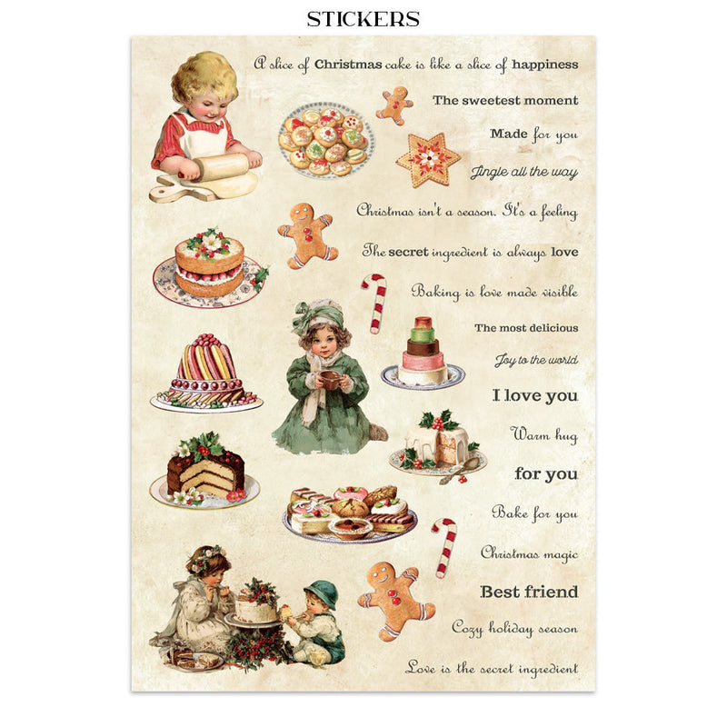 Stamperia - Classic Christmas - Junk Journal - Stickers, Cut-Outs, and Backgrounds