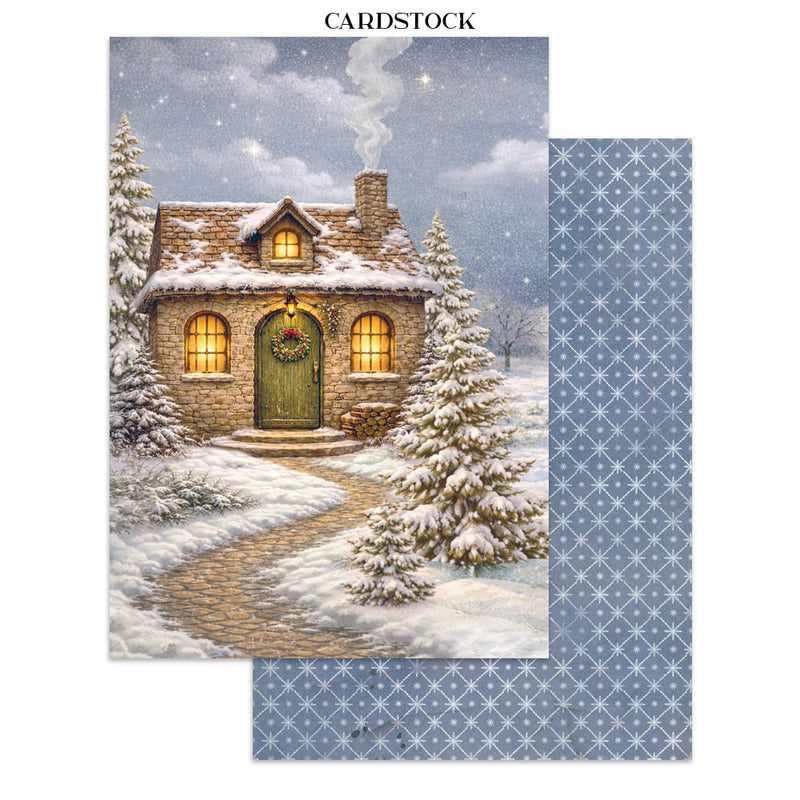 Stamperia - Silent Night - Junk Journal - Stickers, Cut-Outs, and Backgrounds