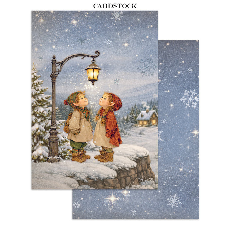 Stamperia - Silent Night - Junk Journal - Stickers, Cut-Outs, and Backgrounds