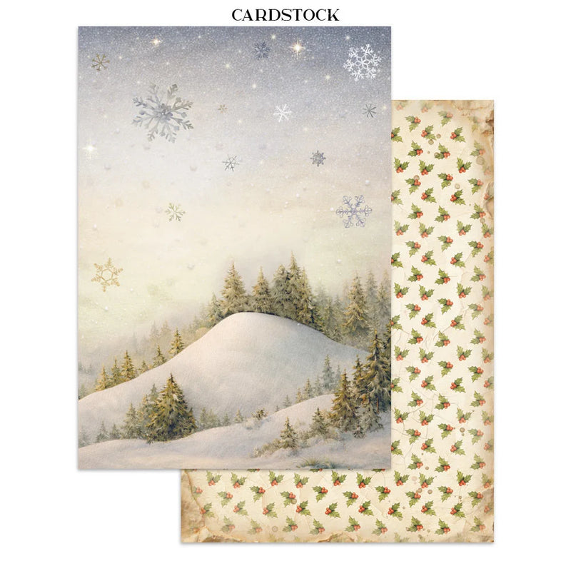 Stamperia - Silent Night - Junk Journal - Stickers, Cut-Outs, and Backgrounds