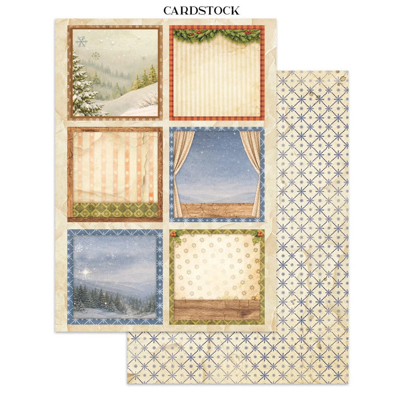 Stamperia - Silent Night - Junk Journal - Stickers, Cut-Outs, and Backgrounds