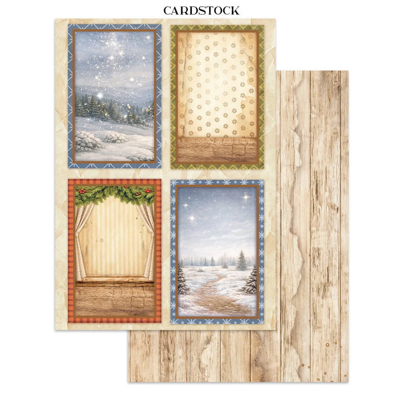 Stamperia - Silent Night - Junk Journal - Stickers, Cut-Outs, and Backgrounds