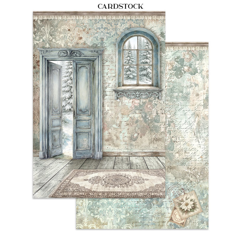 Stamperia - White Christmas - Junk Journal - Stickers, Cut-Outs, and Backgrounds