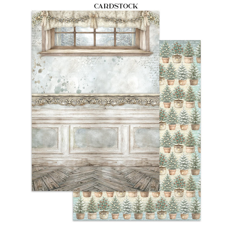 Stamperia - White Christmas - Junk Journal - Stickers, Cut-Outs, and Backgrounds