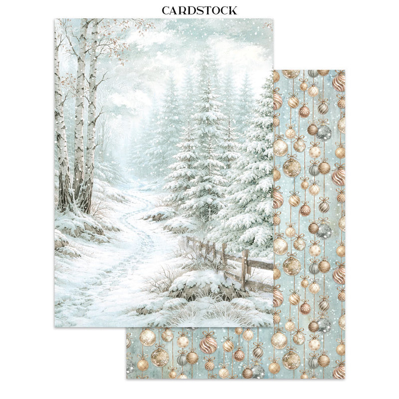 Stamperia - White Christmas - Junk Journal - Stickers, Cut-Outs, and Backgrounds