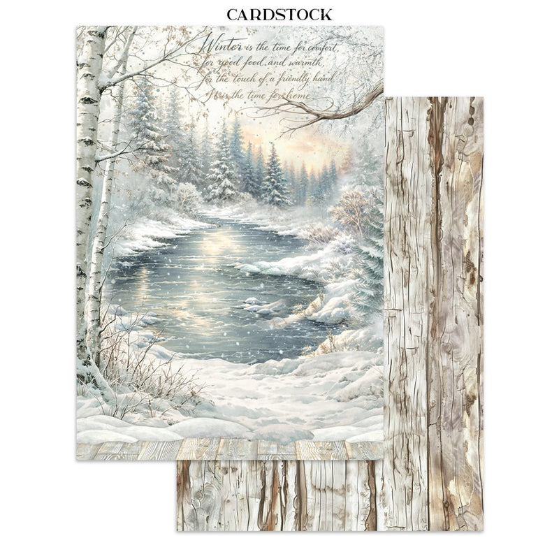Stamperia - White Christmas - Junk Journal - Stickers, Cut-Outs, and Backgrounds