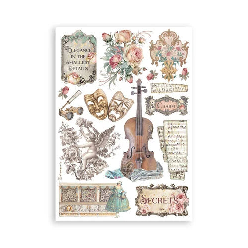 Stamperia - Venice City of Art Collection - Washi Pad - 8 Sheets