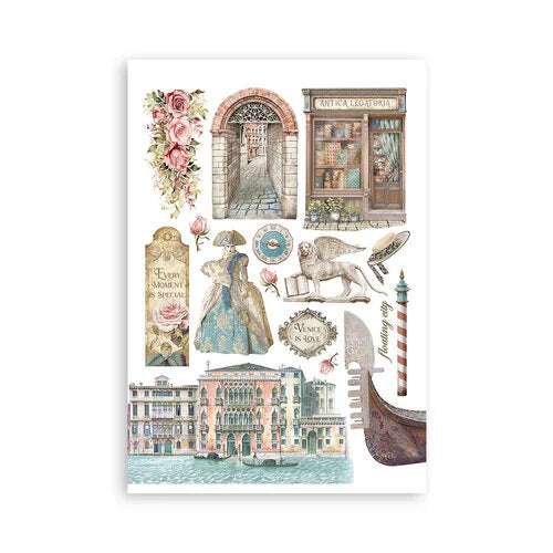 Stamperia - Venice City of Art Collection - Washi Pad - 8 Sheets