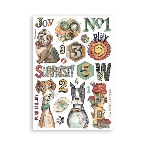 Stamperia - Furry Friends - Washi Pad - 8 Sheets
