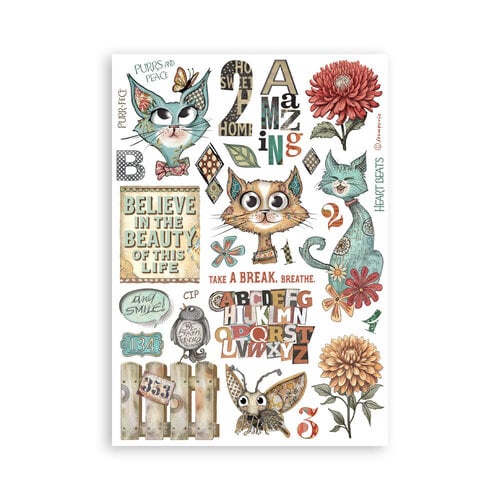 Stamperia - Furry Friends - Washi Pad - 8 Sheets