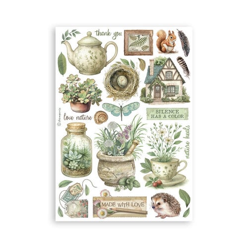 Stamperia - Herbarium Silvae - Washi Pad - 8 Sheets