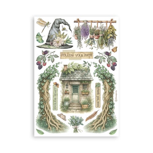 Stamperia - Herbarium Silvae - Washi Pad - 8 Sheets