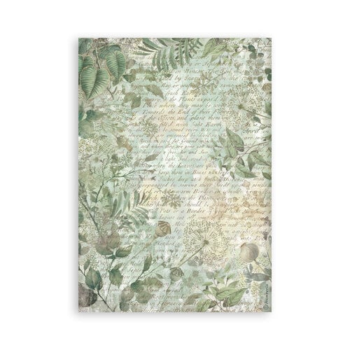 Stamperia - Herbarium Silvae - Washi Pad - 8 Sheets
