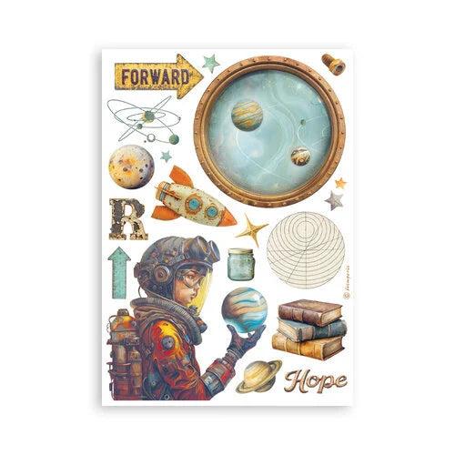 Stamperia - A New Beginning - Washi Pad - 8 Sheets