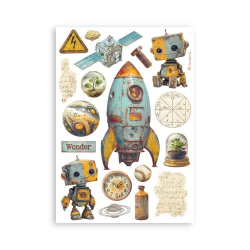 Stamperia - A New Beginning - Washi Pad - 8 Sheets