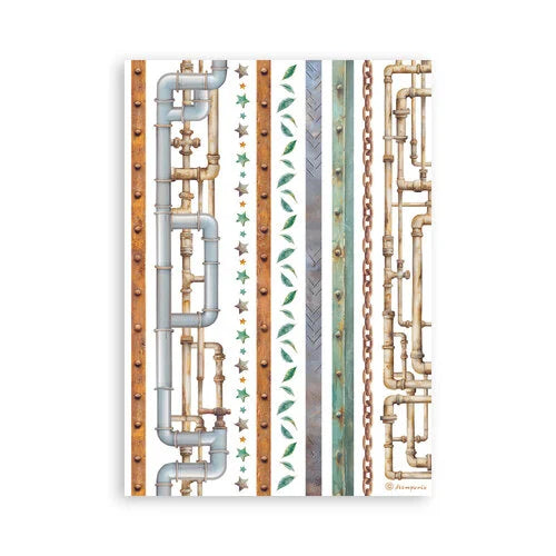 Stamperia - A New Beginning - Washi Pad - 8 Sheets