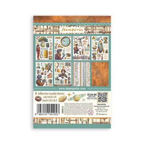 Stamperia - A New Beginning - Washi Pad - 8 Sheets