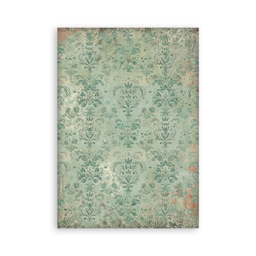 Stamperia - Gardens Of Time - Washi Pad - 8 Sheets