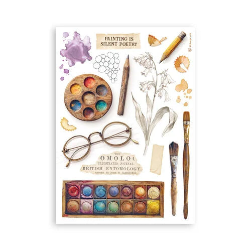 Stamperia - All Around - Washi Pad - 8 Sheets