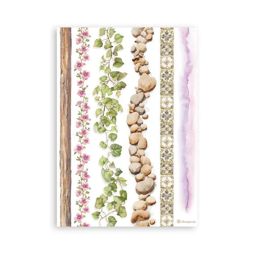 Stamperia - All Around - Washi Pad - 8 Sheets