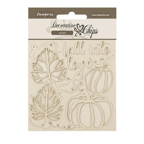 Stamperia - Golden Harmony Collection - Decorative Chips - Pumpkins