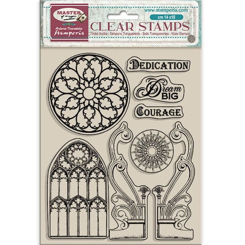 Stamperia - Master Of Magic - Acrylic Stamps - Gothic Elements