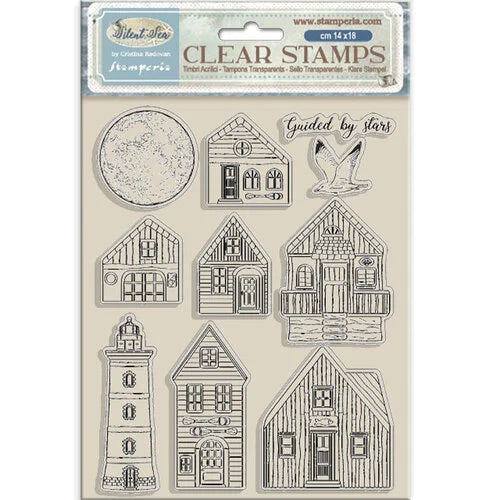 Stamperia - Silent Sea Collection - Acrylic Stamps - Landscape